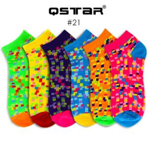 QStar Unique Pattern Colourful Ankle Socks (No. 21-30)