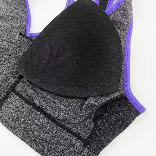Women Genie Bra Sport Bra Removable Pads Sleep Yoga Bra with Zip
