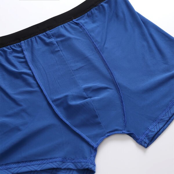 MR Printed Pattern Boxer Polyester Underwear Men Brief Trunk S1
