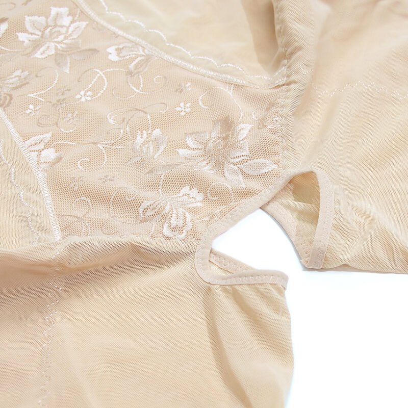 Alicia's Secret Floral Lace Full Body Shaper Open Crotch Waist
