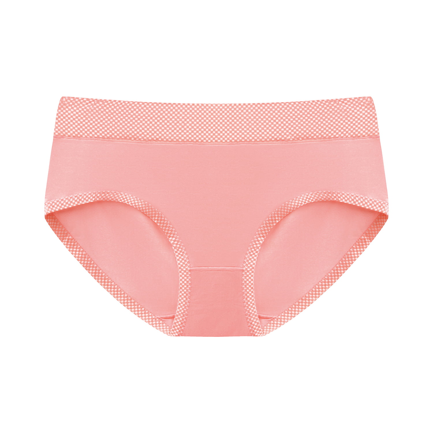 Ladies' Mid Rise Soft Comfortable Grid Colourful Panties - Progress Socks
