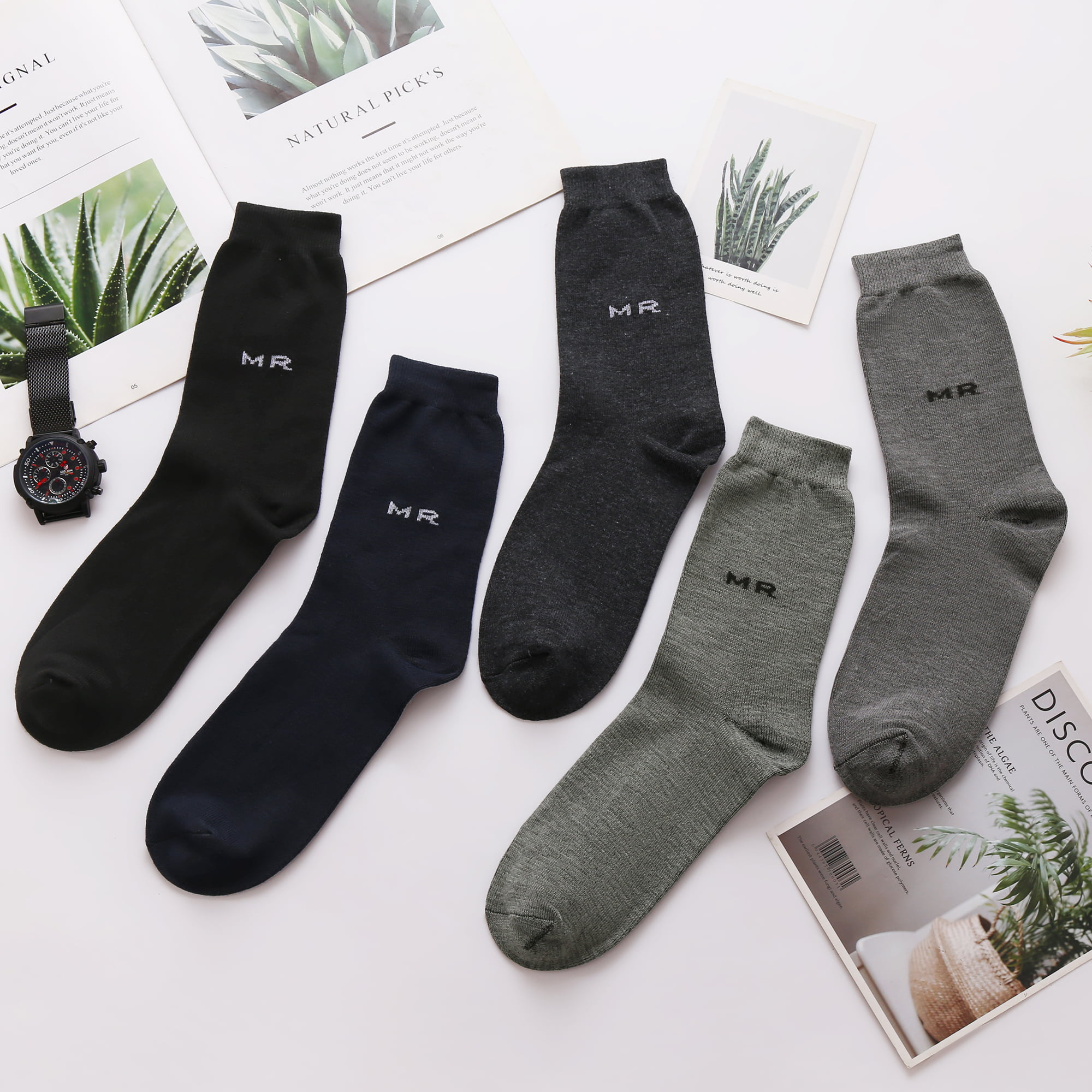 MR Designed Men's Crew Socks - Progress Socks